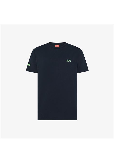 T-shirt in jersey di cotone blu navy AX SUN68 | T36140138 07